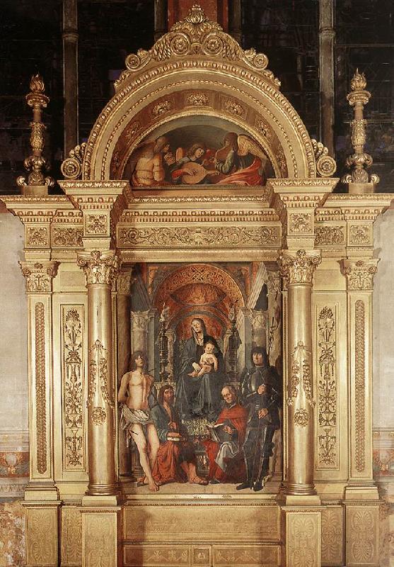 COSTA, Lorenzo Madonna and Saints dg Norge oil painting art